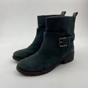 Tory Burch Dark Ankle Boots with Buckle